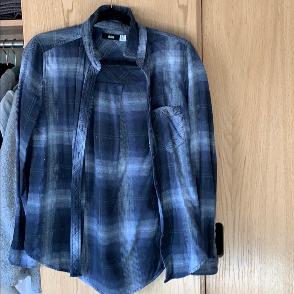 Urban outfitters blue flannel